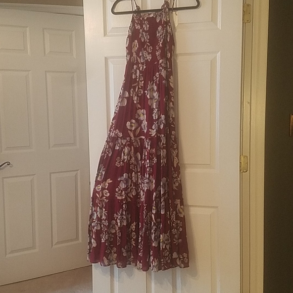 Free People Dresses & Skirts - Free People intimately maroon floral maxi XS